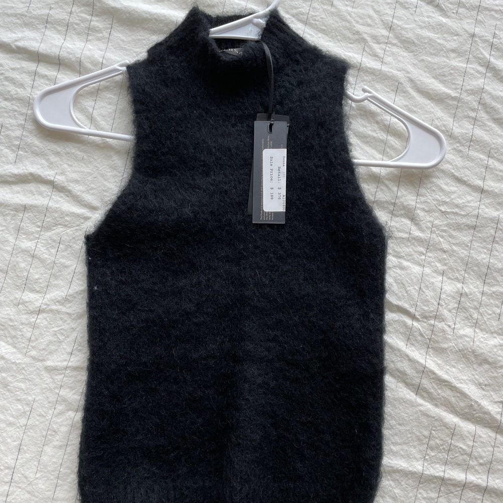 Versace Donna black sleeveless knit tank size 36